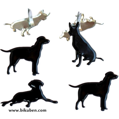 Eyelet Outlet - Silhouette Dog Brads/Black Dog Brads