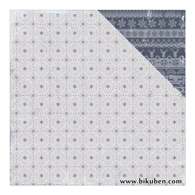 Authentique - Wintery - Snowflake 12x12"