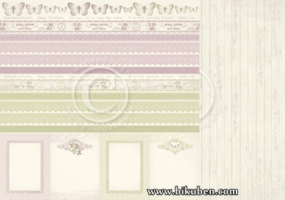 Pion Design - Where the Roses Grow - Borders 12x12"