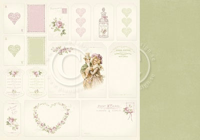 Pion Design - Where the Roses Grow - Tags 12x12"