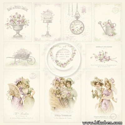 Pion Design - Images of the Past - Where the Roses Grow 12x12"