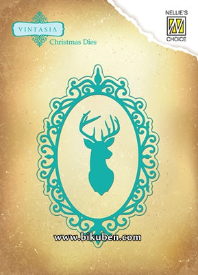 Nellie Snellen - Vintasia Dies - Frame w/Deer