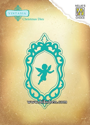 Nellie Snellen - Vintasia Dies - Frame w/Angel