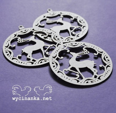 Wycinanka - chipboard - wonderful time julekule