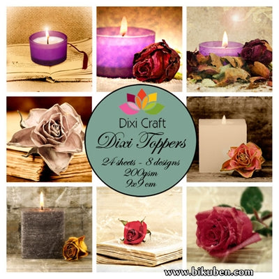 Dixi Craft - Toppers - Candles (9cm x 9cm)