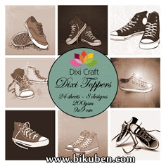 Dixi Craft - Toppers - Shoes Basket /Converse (9cm x 9cm)