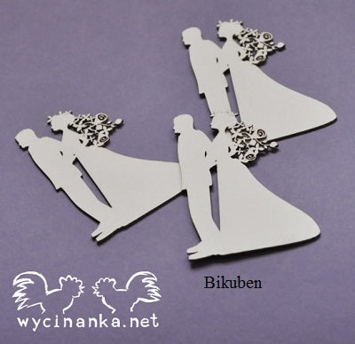 Wycinanka - Chipboard - summer wedding - brudepar 2