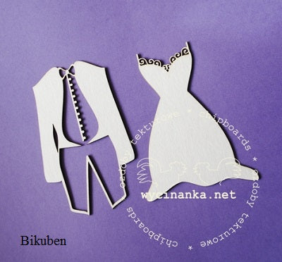 Wycinanka - Chipboard - Dress og kjole