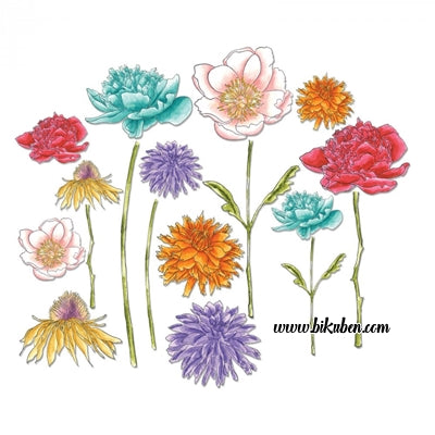 Sizzix - Tim Holtz Alterations - Thinlits - Flower Garden & Mini Bouquet