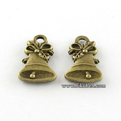 Charms - Antique Bronze - Small Bell 