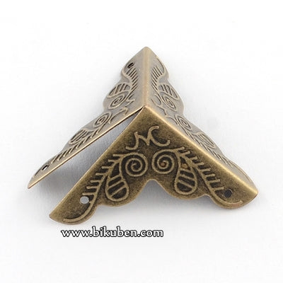 Charms - Antique Bronze - Triangle Corner Protectors
