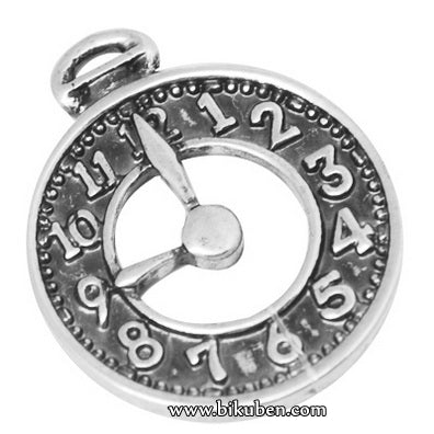 Charms - Platinum - Clock