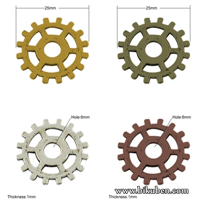 Charms - Mixed Pack - Steampunk Gears Pendents