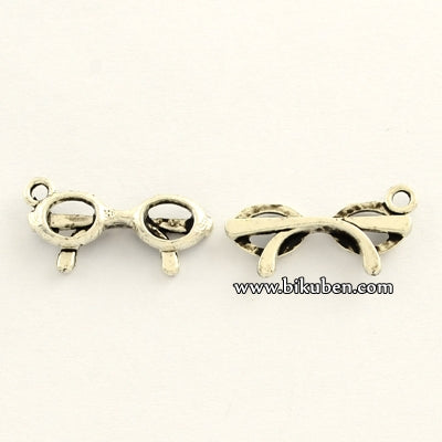 Charms - Antique Silver - 3D Glasses