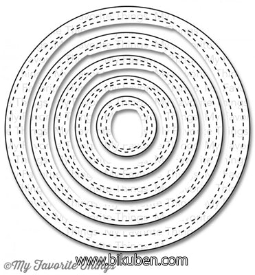 Die-namics - STAX - Wonky Stitched Circle - Dies