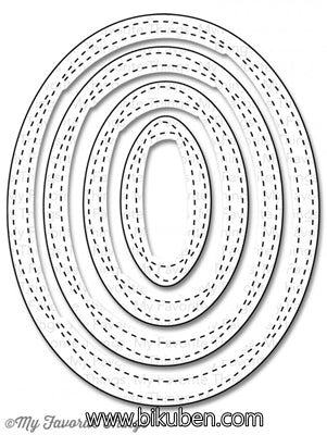 Die-namics - STAX - Wonky Stitched Oval - Dies