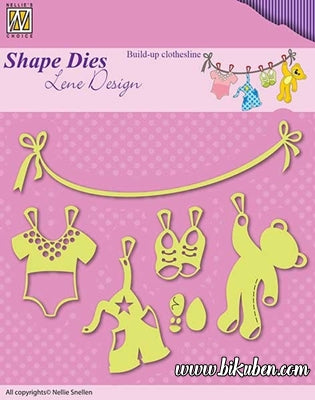 Nellie Snellen - Lene Design Dies - Build Up Clothesline