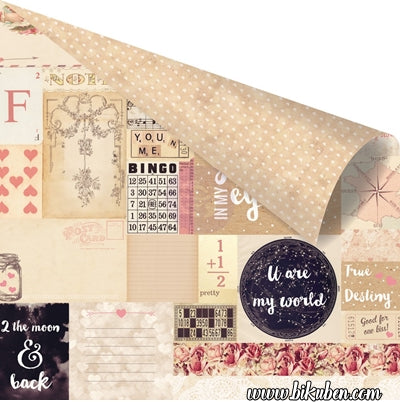 Prima - Love Clippings - 2 the Moon and Back 12x12"