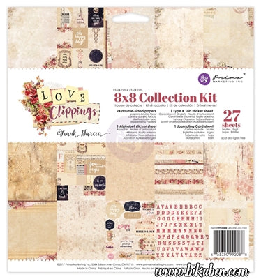 Prima - Love Clippings - 8x8" Paper Pad