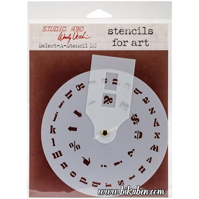 Studio 490 - Wendy Vecchi - Select A-Stencil - Lowercase