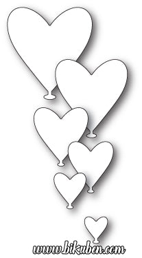 Poppystamps - Dies - Love Balloons