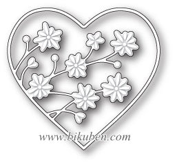 Memory Box - Drifting Flowers Heart die