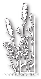 Memory Box - Large Lavender Butterfly Right Corner die