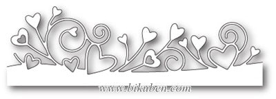 Memory Box - Heart Party Border die