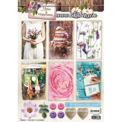 Studiolight - 3D Die Cut Sheets - Home & Happiness A4