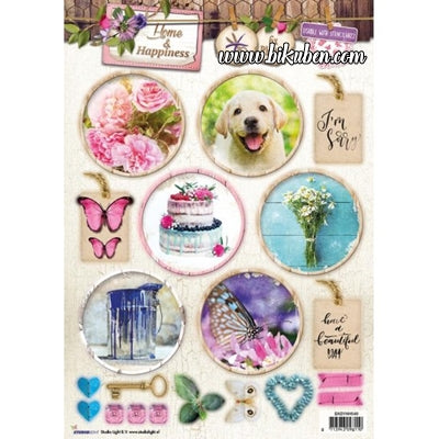 Studiolight - 3D Die Cut Sheets - Home & Happiness A4