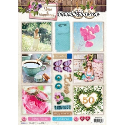 Studiolight - 3D Die Cut Sheets - Home & Happiness A4