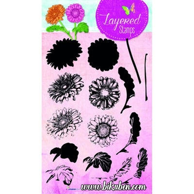 Studiolight - Home & Happiness - Clearstamp - Layered Daisy