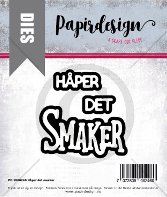Papirdesign - Dies - Håper det smaker