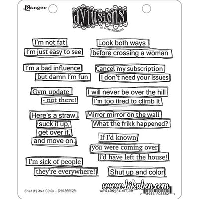 Dylusions - Cling Stamps - Shut up and Color
