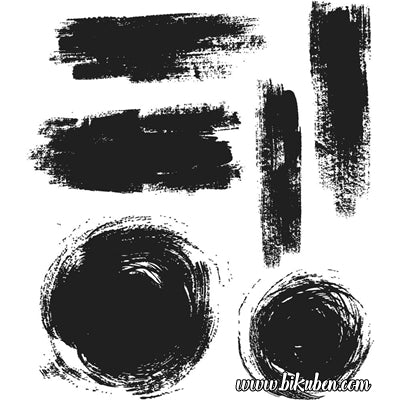 Tim Holtz Collection - Cling Stamps - Brushstrokes