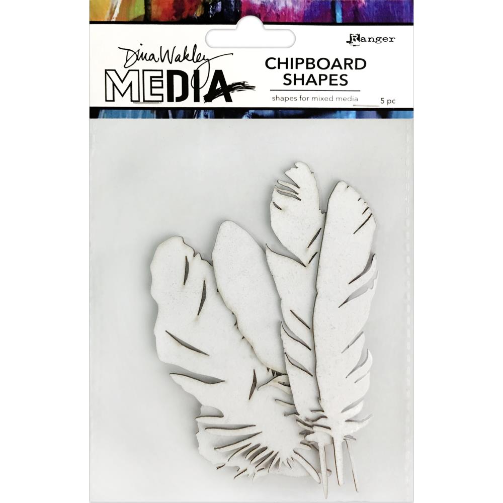 Dina Wakley Media - Chipboard Shapes - Feathers