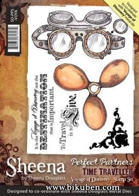 Sheena Douglas Design - Time Traveler - Voyage of Discovery Cling Stamp