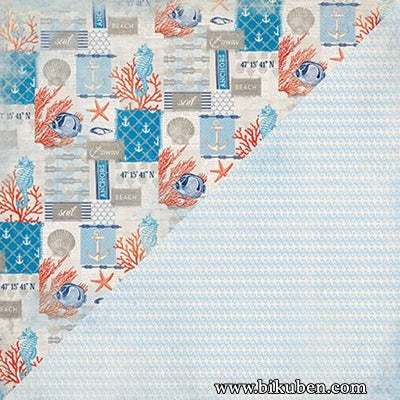 Authentique - Seafarer - Three 12x12"