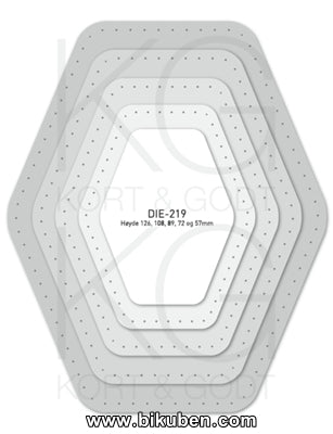 Kort & Godt - Dies - Heksagon med prikker