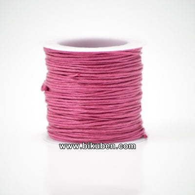 Kort & Godt - Vokset Bomullstråd - Rull - Mørk Rosa