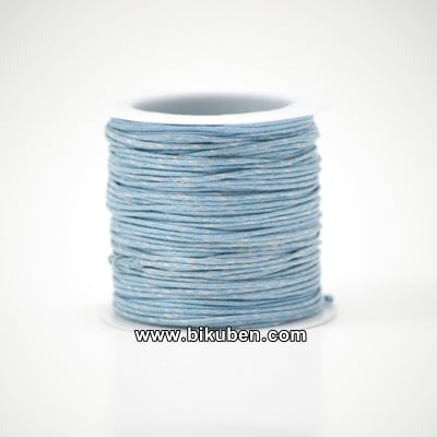 Kort & Godt - Vokset Bomullstråd - Rull - Lys Blå