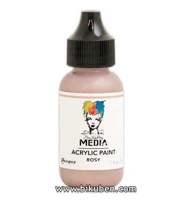 Ranger - Dina Wakley Media Paints - Rosy - 1oz