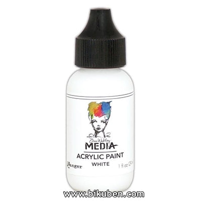 Ranger - Dina Wakley Media Paints - White - 1oz