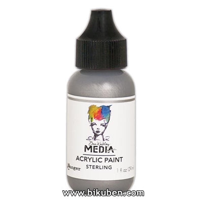 Ranger - Dina Wakley Media Paints - Sterling - 1oz
