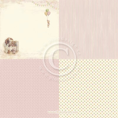 Pion - Theodore and Bella - Miss Ballerina and Friends - 6x6"tum 12 x 12"