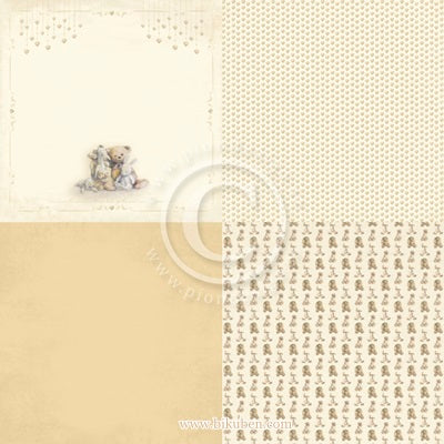 Pion - Theodore and Bella - Time to Cuddle - 6x6"tum 12 x 12"