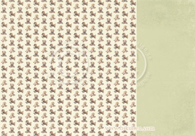 Pion - Theodore and Bella - Puppy Hugs 12 x 12"