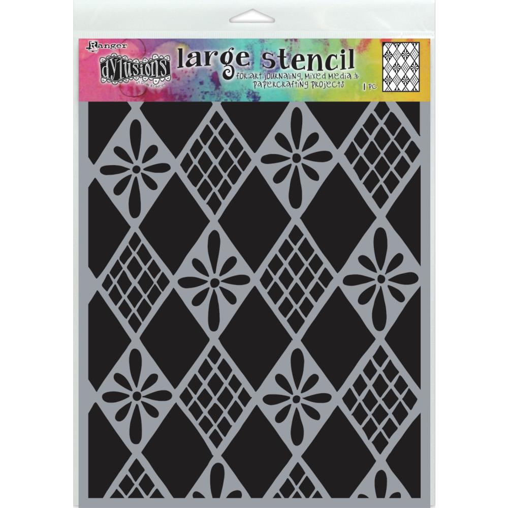 Dylusions - Large Stencil - Diamonds are forever