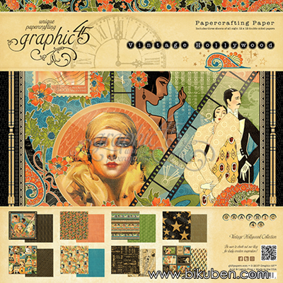 Graphic45 - Vintage Hollywood - 12x12" Paper Pad