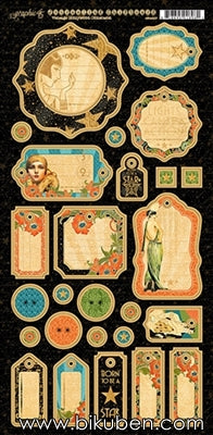 Graphic45 - Vintage Hollywood - Journaling Chipboard